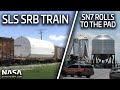 SpaceX Starship Test Tank Roll & Northrop Grumman SRB Train Arrival