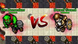 Orc Berserker VS Dwarf Guard | UFT | Tibia