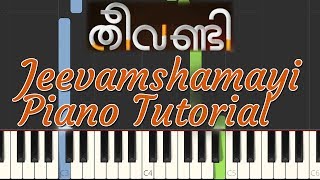 Jeevamshamayi Piano Tutorial NOTES & MIDI | Theevandi | Malayalam Song chords