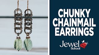 Chunky Chainmail Earrings | Jewelry 101