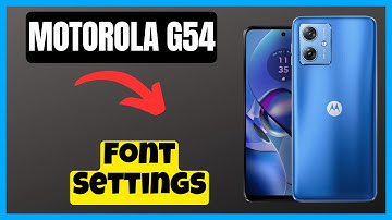 Motorola Moto G54 Font Settings || How to set font settings || How to use fonts
