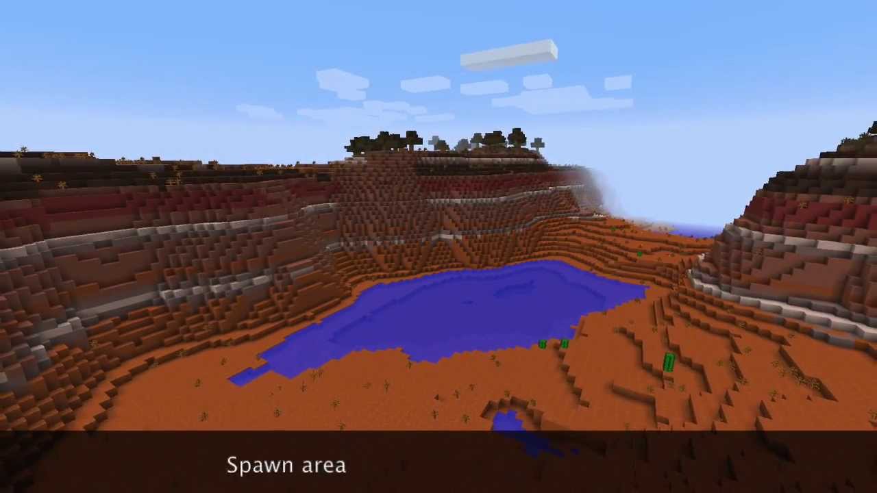 Minecraft 1.7.2 Mesa Biome seed - YouTube