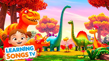 Dinos Love to Play 🦕 | Fun Dinosaur Song for Toddlers | Learning Songs TV