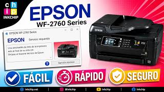 Reset de almohadillas epson WorkForce WF-2760. Reinicio de impresiones #imprecompust #INKCHIP