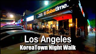 KoreaTown, Los Angeles CA , Night Walk Tour Natural City Sounds
