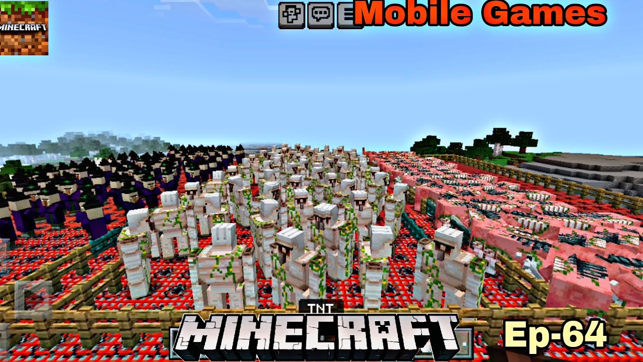 Minecraft How To Zoglin Witch Vs Iron Golem In Ep64 gaming YouTube