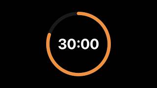 30 Minutes iPhone Countdown Timer Animation | IOS | 4K | 60FPS | Free Download