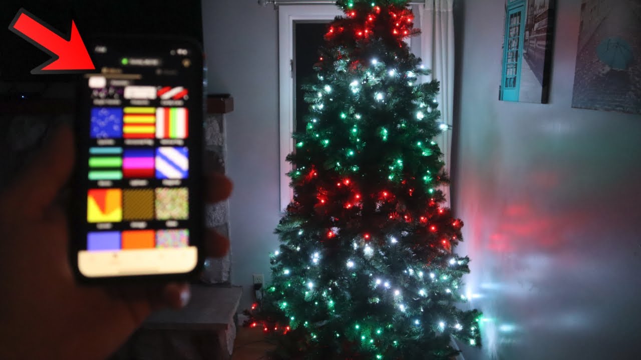 Twinkly App Controlled Smart Christmas Tree Lights Demo and Review