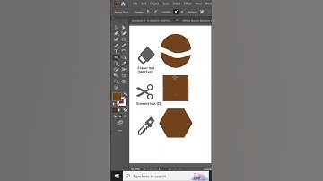 Illustrator Tutorial erasor tool scissor tool and knife tool