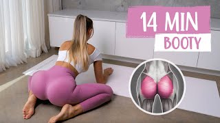 14 MIN HEART SHAPED BOOTY Workout - Rounder Butt &amp; Wider Hips! No Equipment, At Home Workout