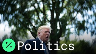 Trump Takes Reporter Questions as He Departs White House