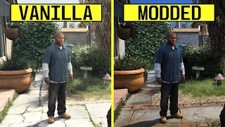 Grand Theft Auto V Vanilla vs Modded (Free Mods Only) PC RTX 4080 Graphics Comparison