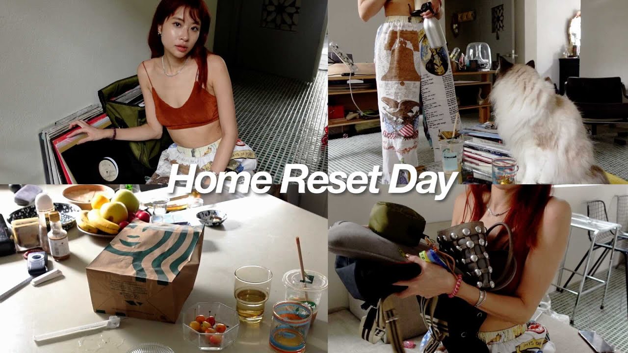 Home Reset：散らかった家を片付けてスッキリな休日🧼🌿【clean with me】