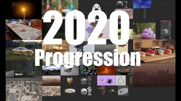 My First Year In Blender 3D Progression 2020 Show Reel