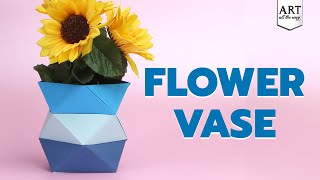 DIY Geometric Flower Vase | Step-by-Step Home Decor Craft Tutorial