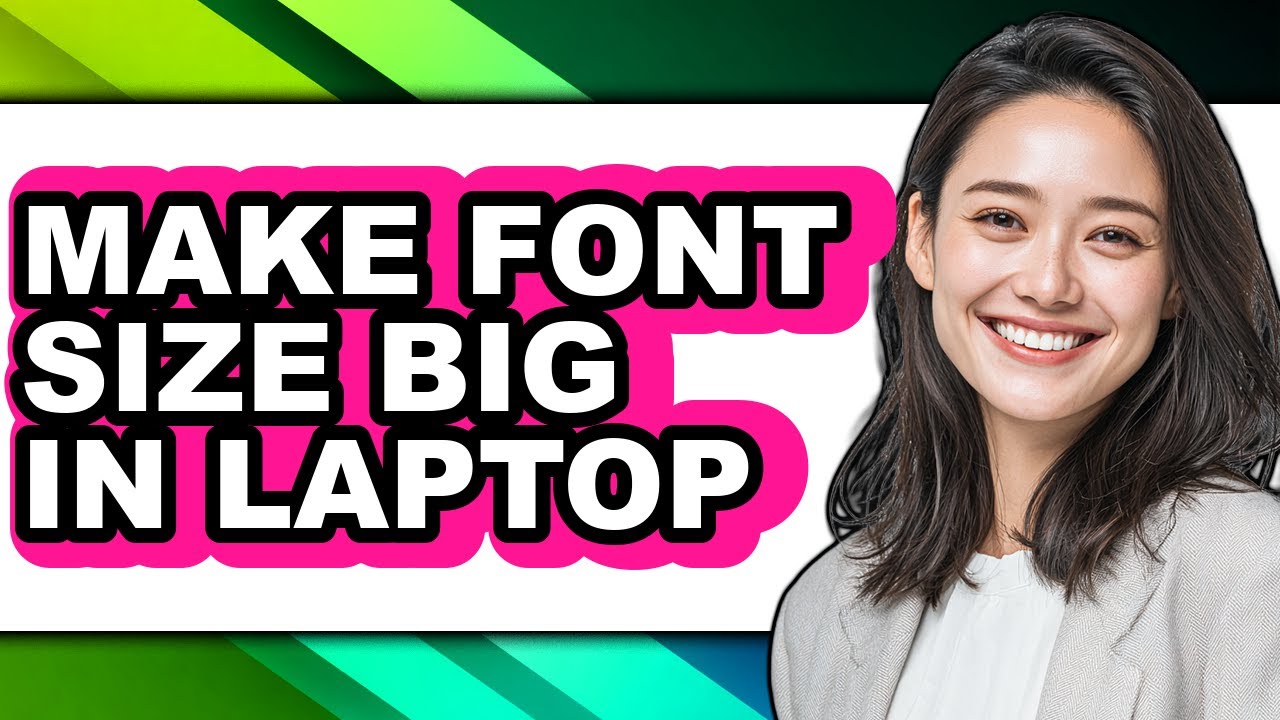 How to Make Font Size Big in Laptop (easy Method) - YouTube