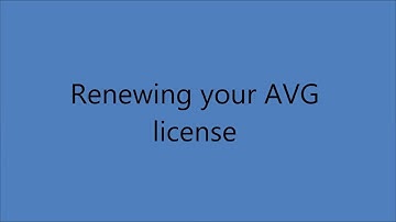 Renewing your AVG License Key - Internet Security