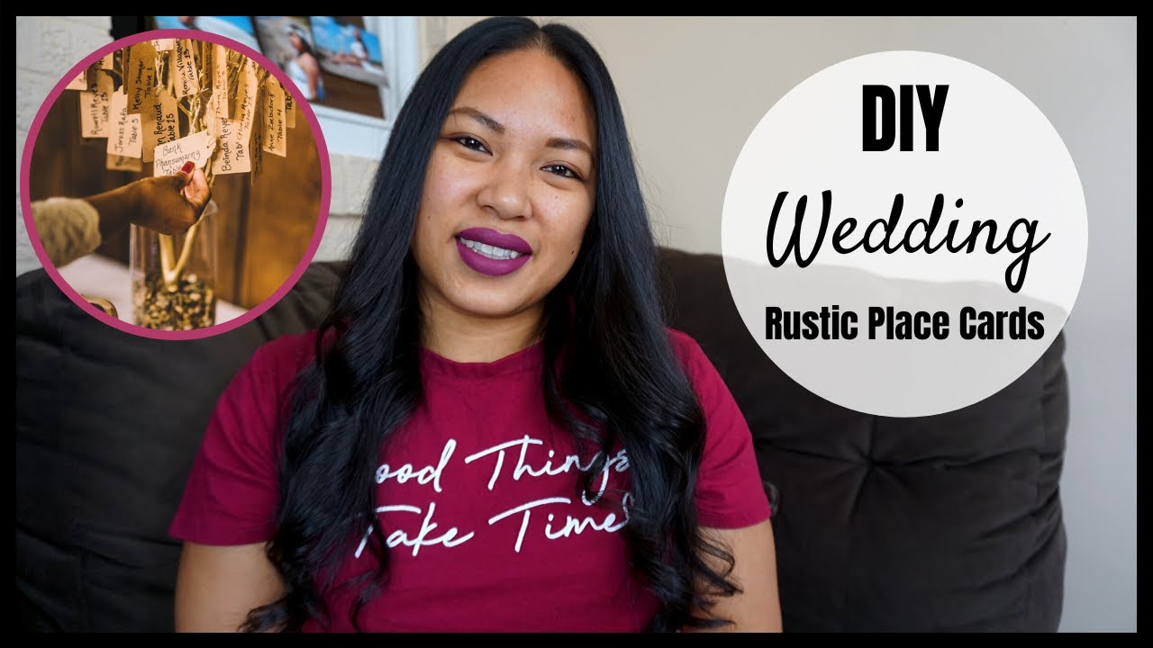 DIY WEDDING | RUSTIC PLACE CARDS | Pinay USA | Bianca Figz