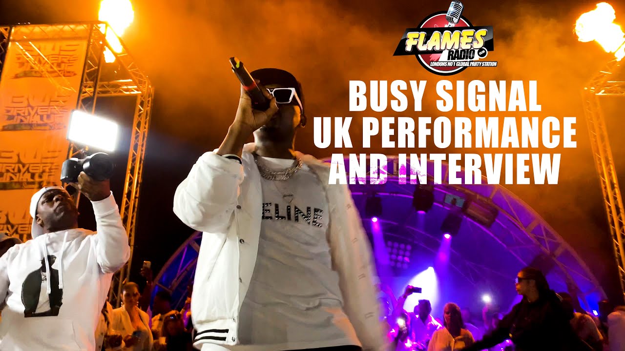 REASONING WITH BUSY SIGNAL ON FLAMES RADIO | 1st UK SHOW IN OVER 10 YEARS | BUS DRIVERS LINK UP 2022