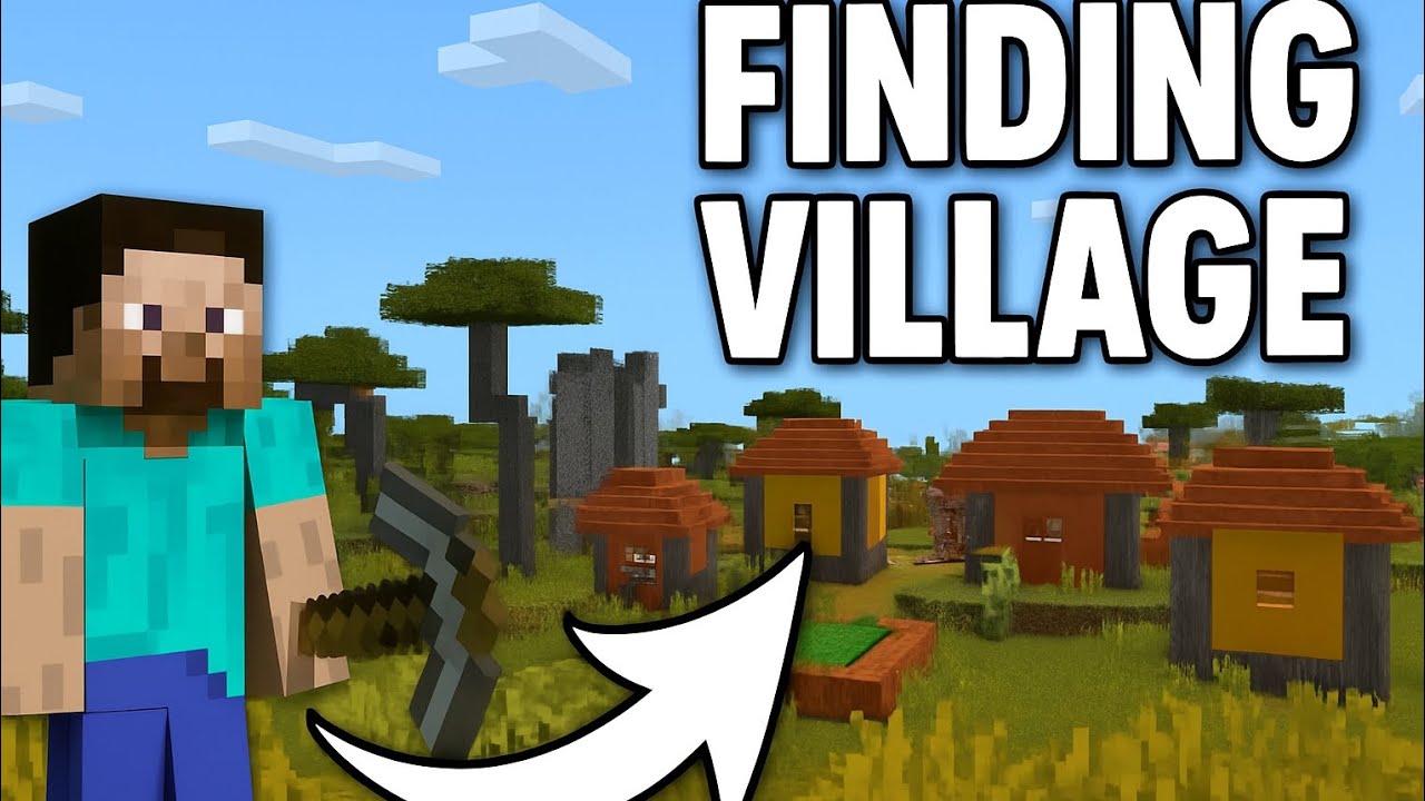 Finally found a new village in Minecraft - YouTube