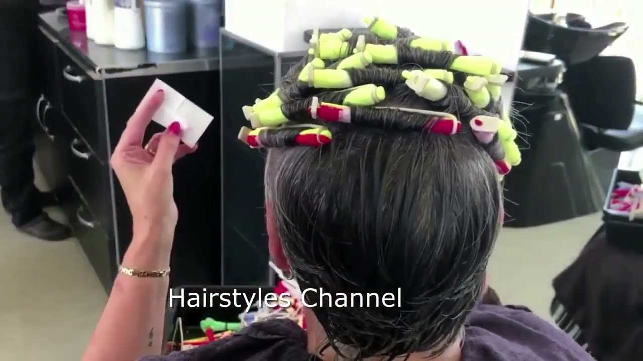 How to do short hair Body perm step by step  Amal Hermuz