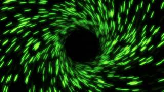 4K VJ Loop - Seamless looped animation - Green tunnel with hypnotic lines - No Music