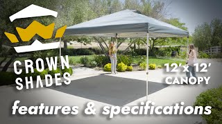 Crown Shades 12' x 12' Canopy Walk Through RM144