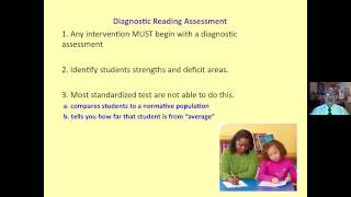 READING INTERVENTION: DIAGNOSTIC