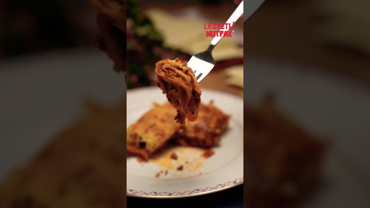 Rulo Lazanya Tarifi | Rolled Lasagna Recipe | En Kolay ve Nefis Fırın Yemeği 🍝 #lazanya #lasagna