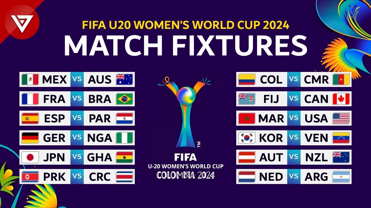 🔴 Match Schedule FIFA U20 Women's World Cup 2024 Group Stage Full 🔴 Match Schedule FIFA U20 Women's World Cup 2024 Group Stage Full