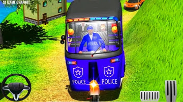 Police Tuk Tuk Auto Rickshaw Driving Games 2020 Android Gameplay