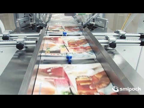 Горизонтальний пакувальник Flow pack (флоу пак) FW750 Smipack, відео 2