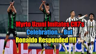 Myrto Uzuni Imitates RONALDO'S Celebration.... Here's What CRISTIANO RONALDO Did Next!