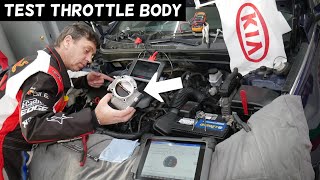 HOW TO TEST THROTTLE BODY ON KIA OPTIMA. THROTTLE POSITION SENSOR TEST screenshot 5