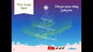 Christmas eCards for Business - Aurora Christmas Tree by eCards2go.com