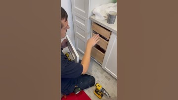 Install a drawer front with screws