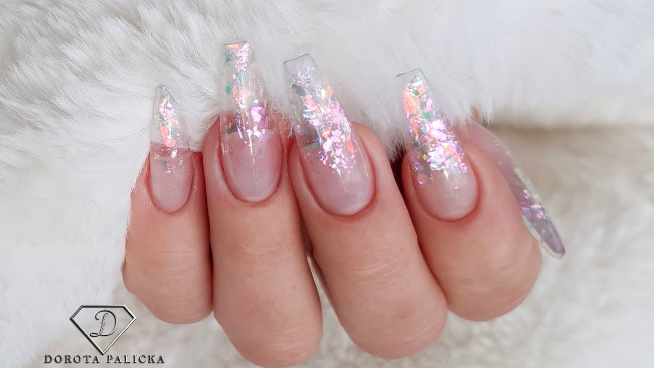 1. Glitter Flake Nail Design - wide 1