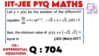Let y = y(x) be the solution of the differential equation dy/dx = 1 + x e^(y−x), y(0)=0, then