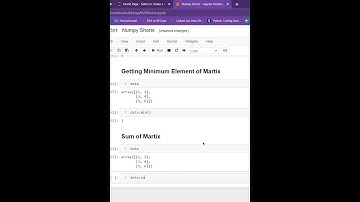 How to get Sum of all the Elements of Matrix in Numpy in Hindi