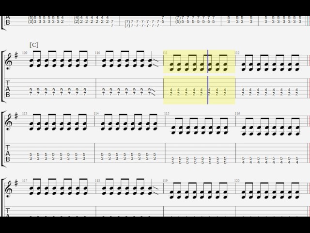 SPYAIR 現状ディストラクション ギター タブ譜 guitar TAB - YouTube