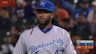 KC@BAL: Royals turn inning-ending double play in 1st