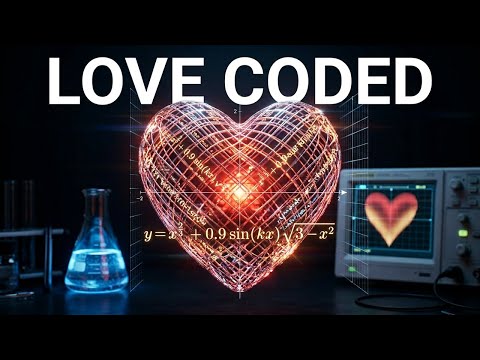 Mathematics of Love | Beautiful Heart Animation | #manim #Math #love #art #shorts #youtubeshorts