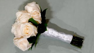 Как сделать идеальный букет невесты из 12 роз