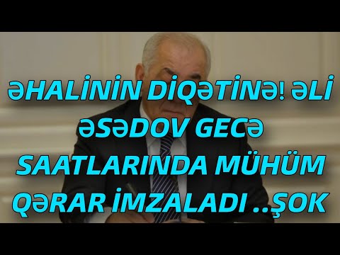 ƏHALİNİN DİQƏTİNƏ! ƏLİ