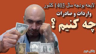 لایحه بودجه سال 1403 و نرخ ارز واردات کالاهای اساسی | واردات کنیم یا صادرات ؟