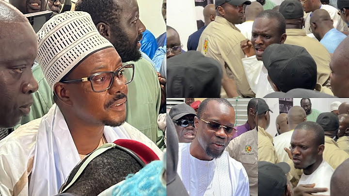 Arrivée très mouvementée de Sonko chez Serigne Bassirou Mbacké
