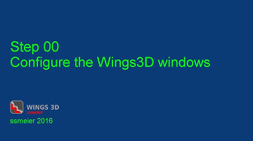 Wings3D Tutorial - Step00 Configure the Wings3D windows