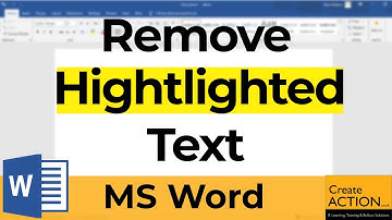 Remove highlighted text in Word
