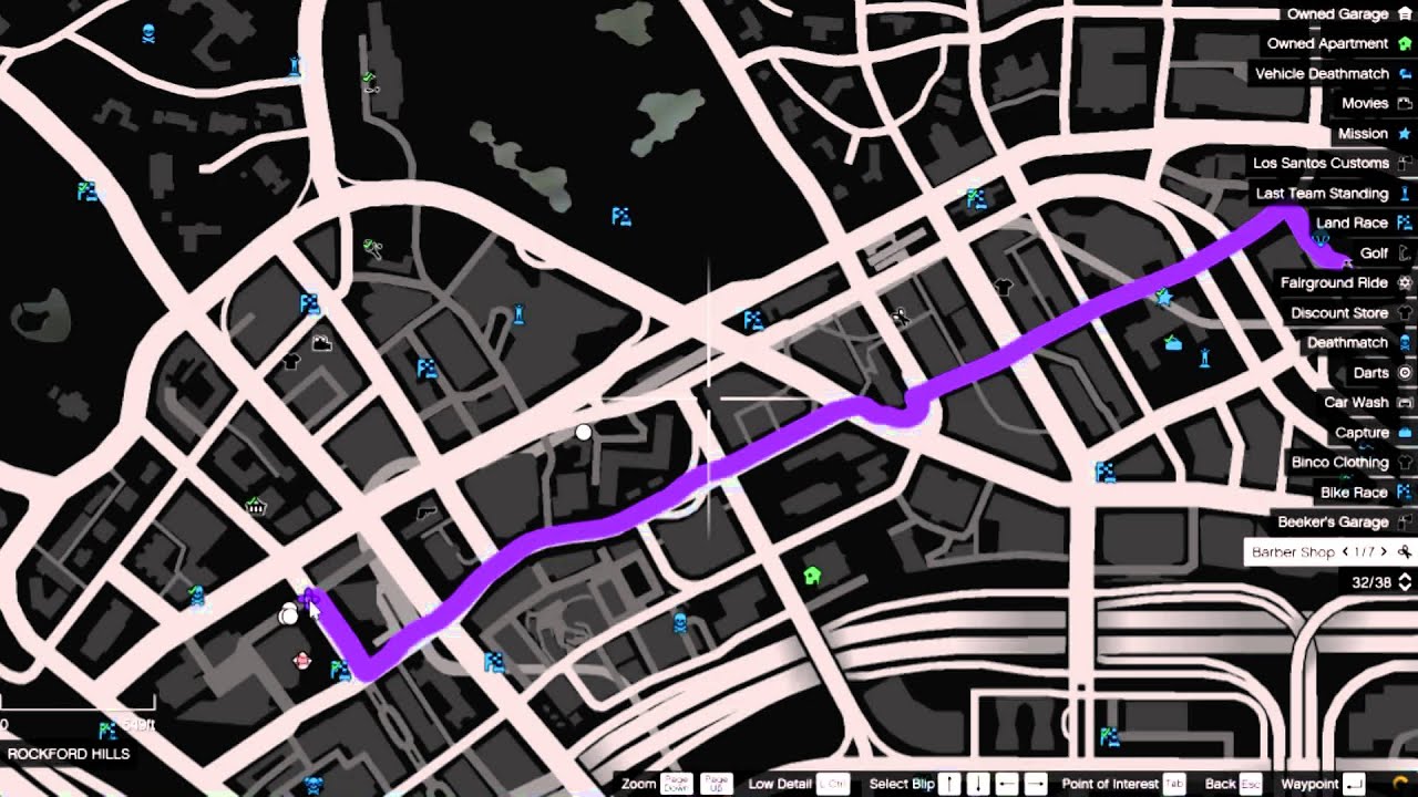 Рокфорд хиллз гта 5 карта