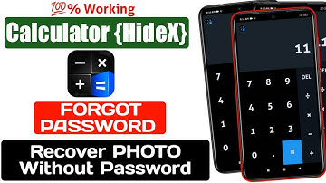 Calculator Forgot Password Android | Hidex Calculator Forgot Password |Calculator Ka Lock Kaise Tode